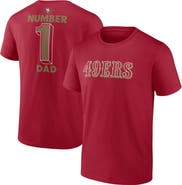 FANATICS Men's Fanatics  Scarlet San Francisco 49ers Big & Tall Number One Dad T-Shirt