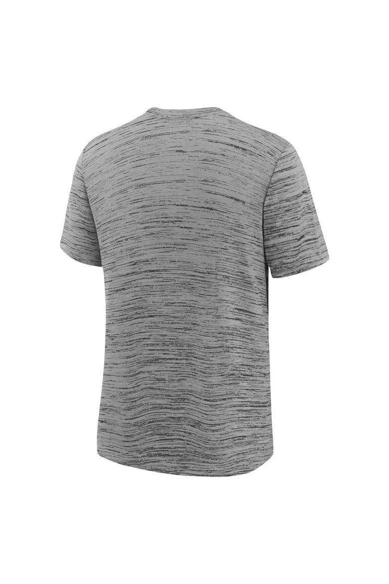 Youth Nike Heather Charcoal Houston Texans Sideline Velocity Performance T-Shirt, Alternate, color, Heather Charcoal