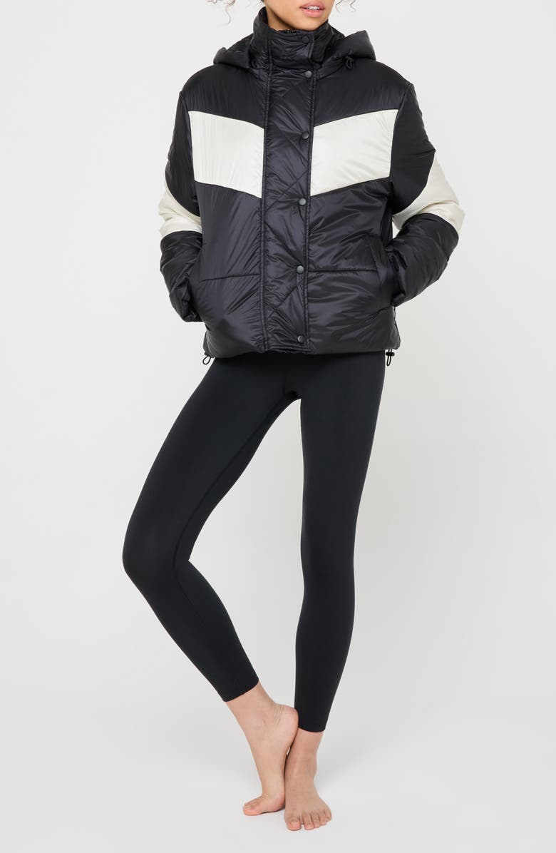 Spiritual Gangster Aero Hooded Puffer Jacket, Alternate, color, 