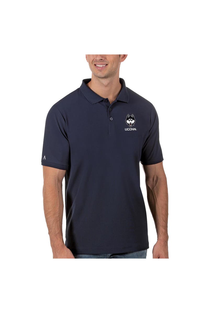 ANTIGUA Men's Antigua Navy UConn Huskies Legacy Pique Polo, Alternate, color, Navy