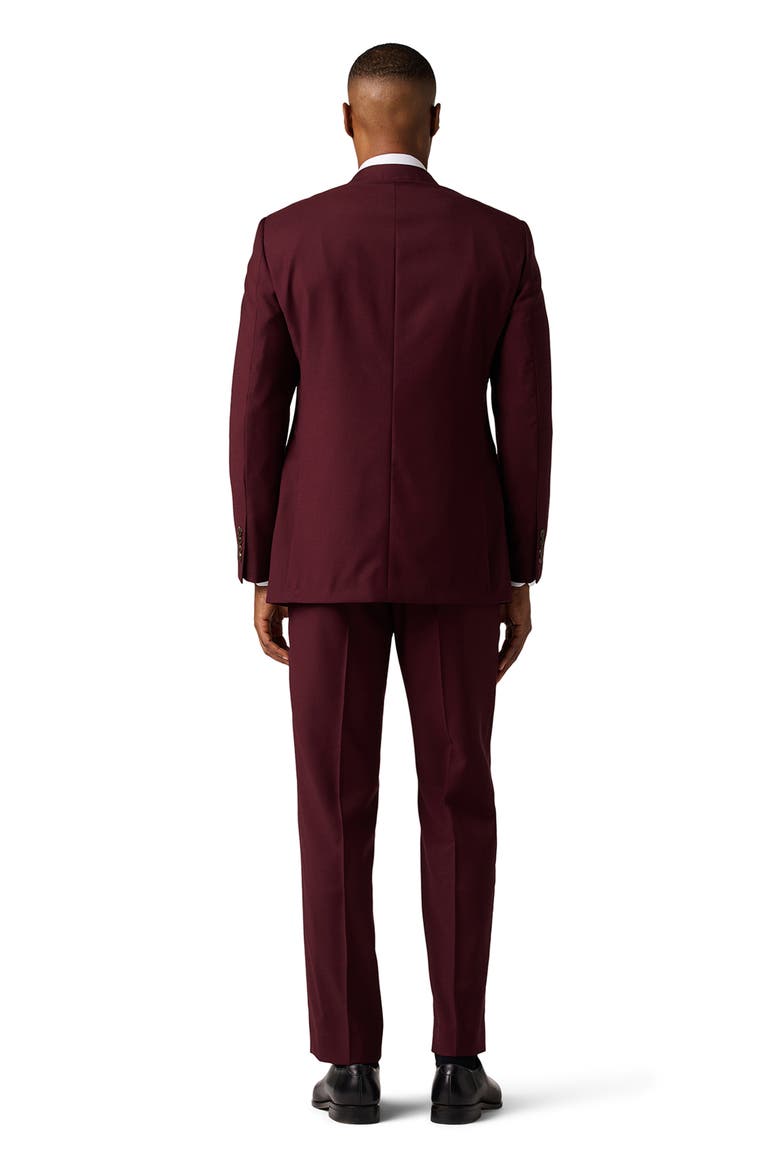Performance Tailored Fit Suit Separate Jacket, Alternate, color, BURGUNDY