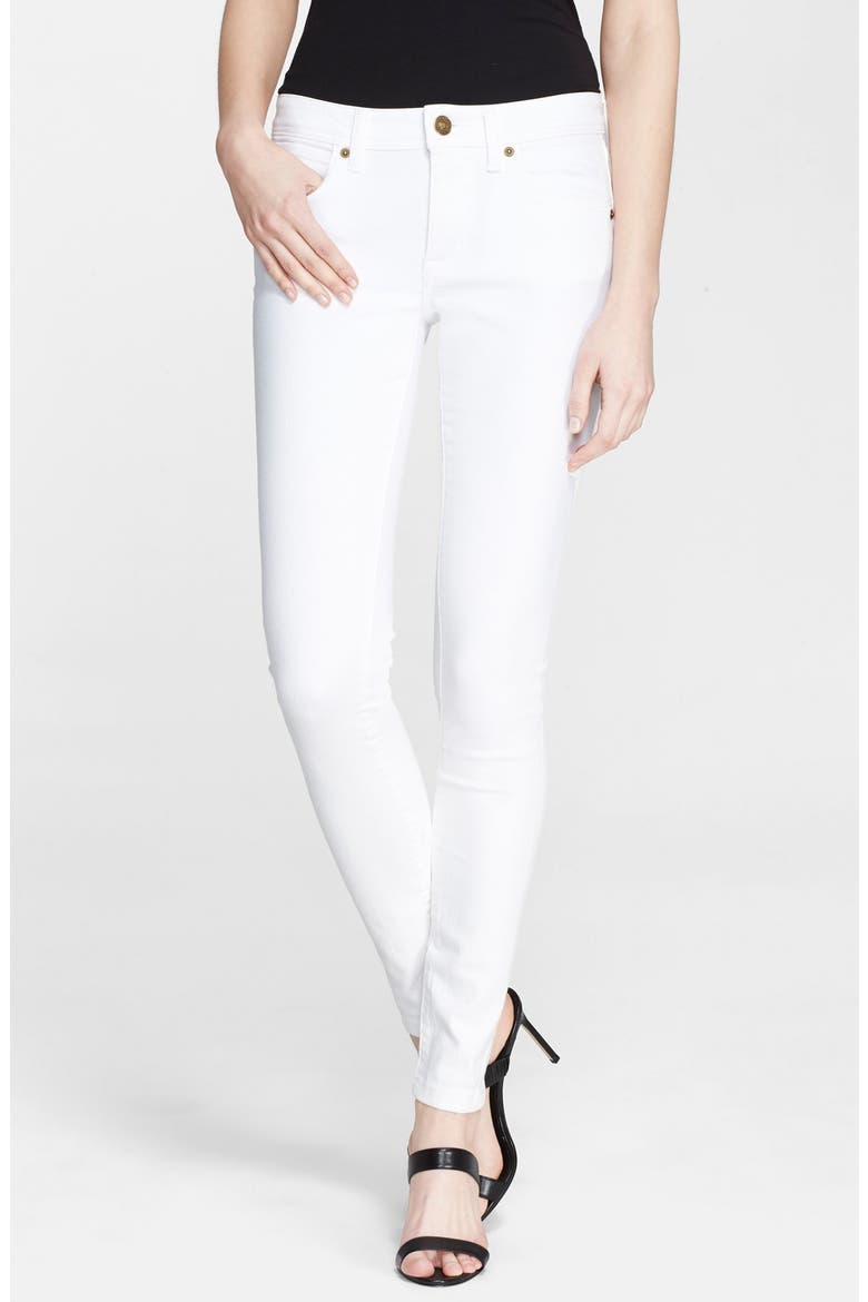 Stretch Skinny Jeans, Main, color, WHITE