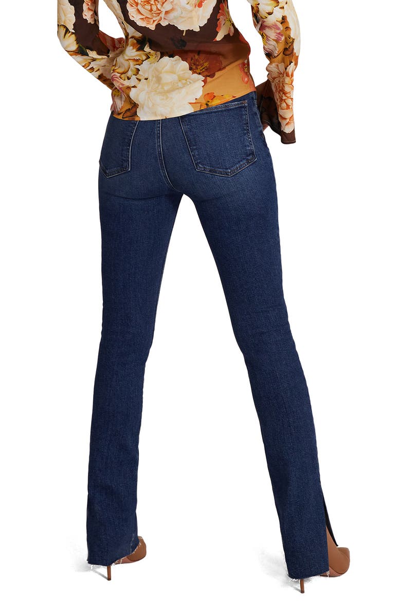 The Valentina Tower Split Raw Hem High Waist Jeans