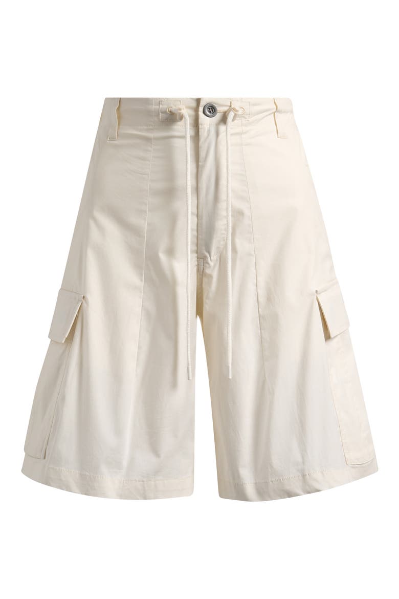 Swiss Cotton Cargo Shorts, Alternate, color, EGRET