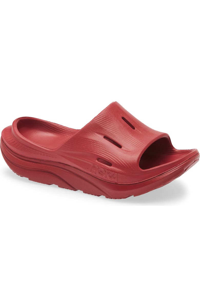 HOKA Ora Recovery Slide 3 Sandal, Main, color, Pepper / Pepper