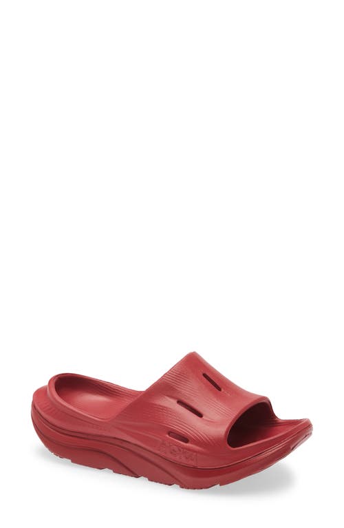 Hoka Gender Inclusive Ora Recovery Slide 3 Sandal In Black