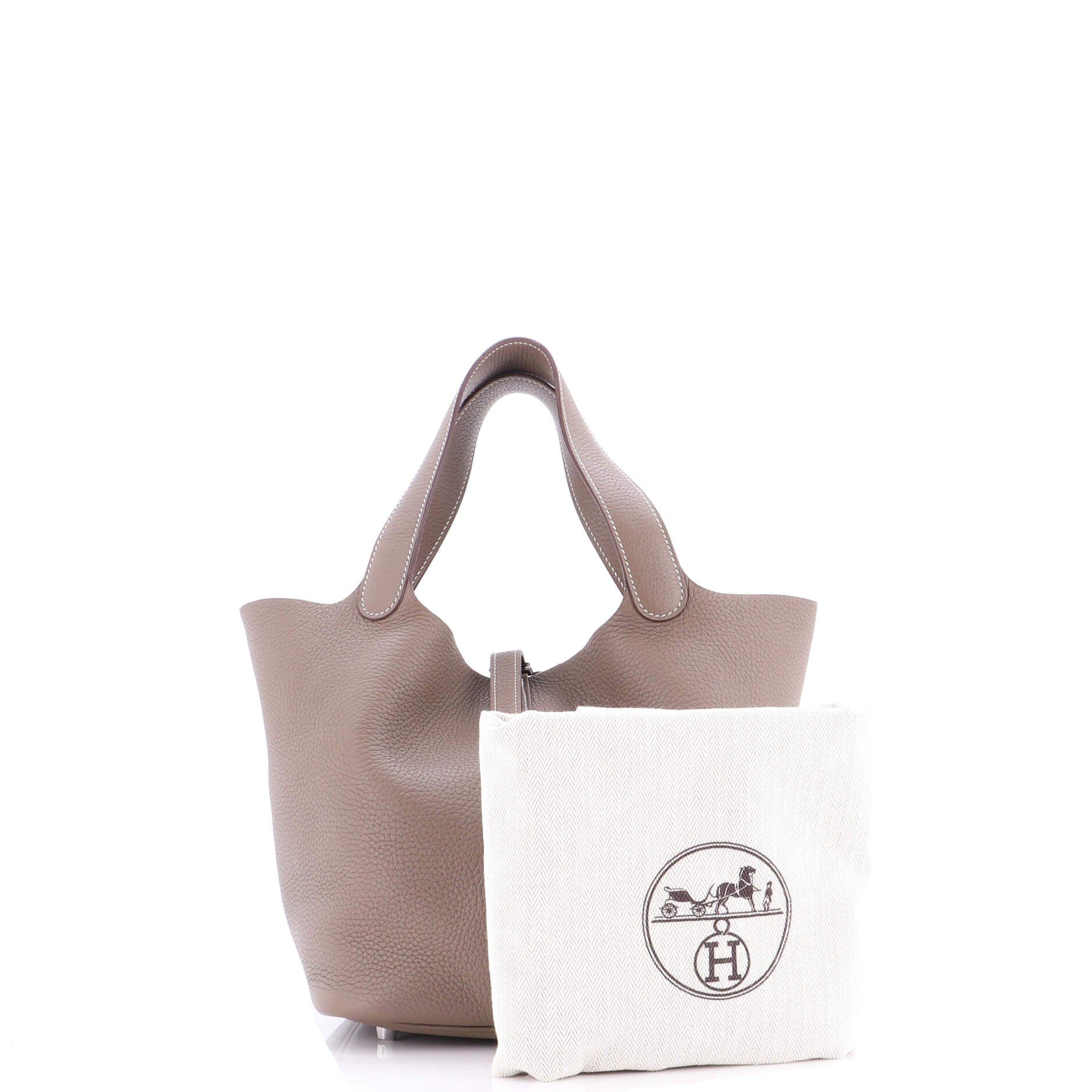 Pre-Owned Hermes Picotin Lock Bag Clemence MM, Alternate, color, 