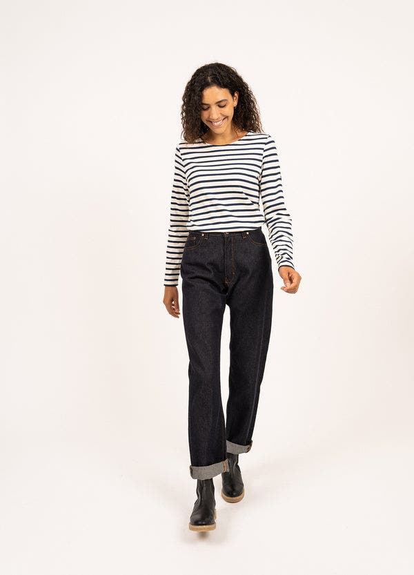 ecru/navy