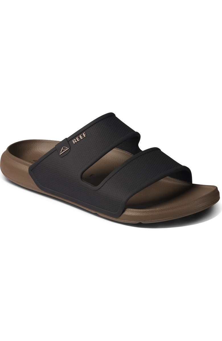 Reef Oasis Double Up Slide Sandal, Main, color, Fossil/ Black