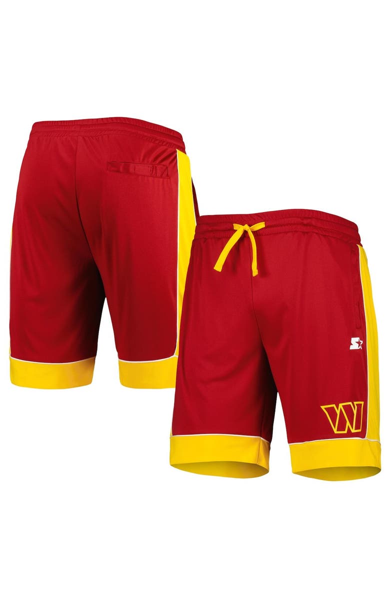 STARTER Men's Starter Burgundy Washington Commanders Fan Favorite Shorts, Main, color, Burgundy