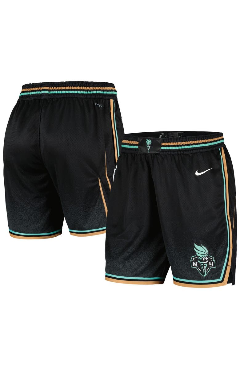 Nike Women's Nike Black New York Liberty On-Court Victory Performance Shorts, Main, color, 