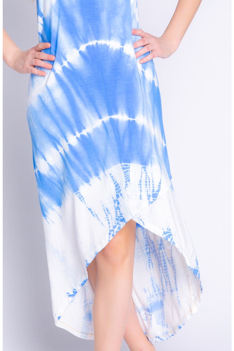 Sail Away High/Low Nightgown, Alternate, color, BRIGHT BLUE