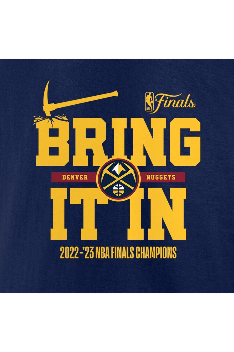 Men's Fanatics Branded  Navy Denver Nuggets 2023 NBA Finals Champions Half Court Hometown Originals Big & Tall T-Shirt, Alternate, color, Navy