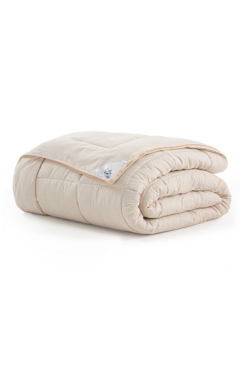 Linen Comforter, Alternate, color, CREAM
