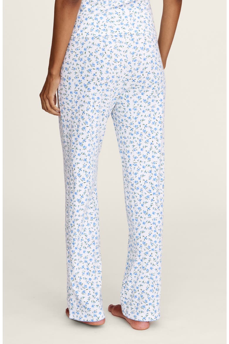 Pima Cotton Pointelle Pants, Alternate, color, BLUE