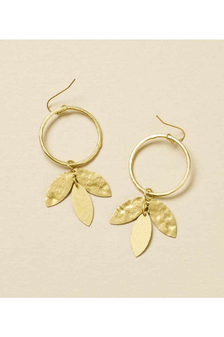 Aamani Vine Hoop Earring, Alternate, color, Gold