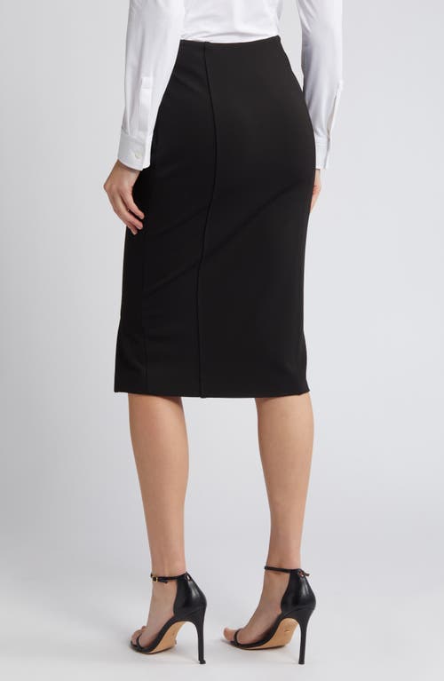 Hugo Boss Boss Vukeva Midi Pencil Skirt In Black