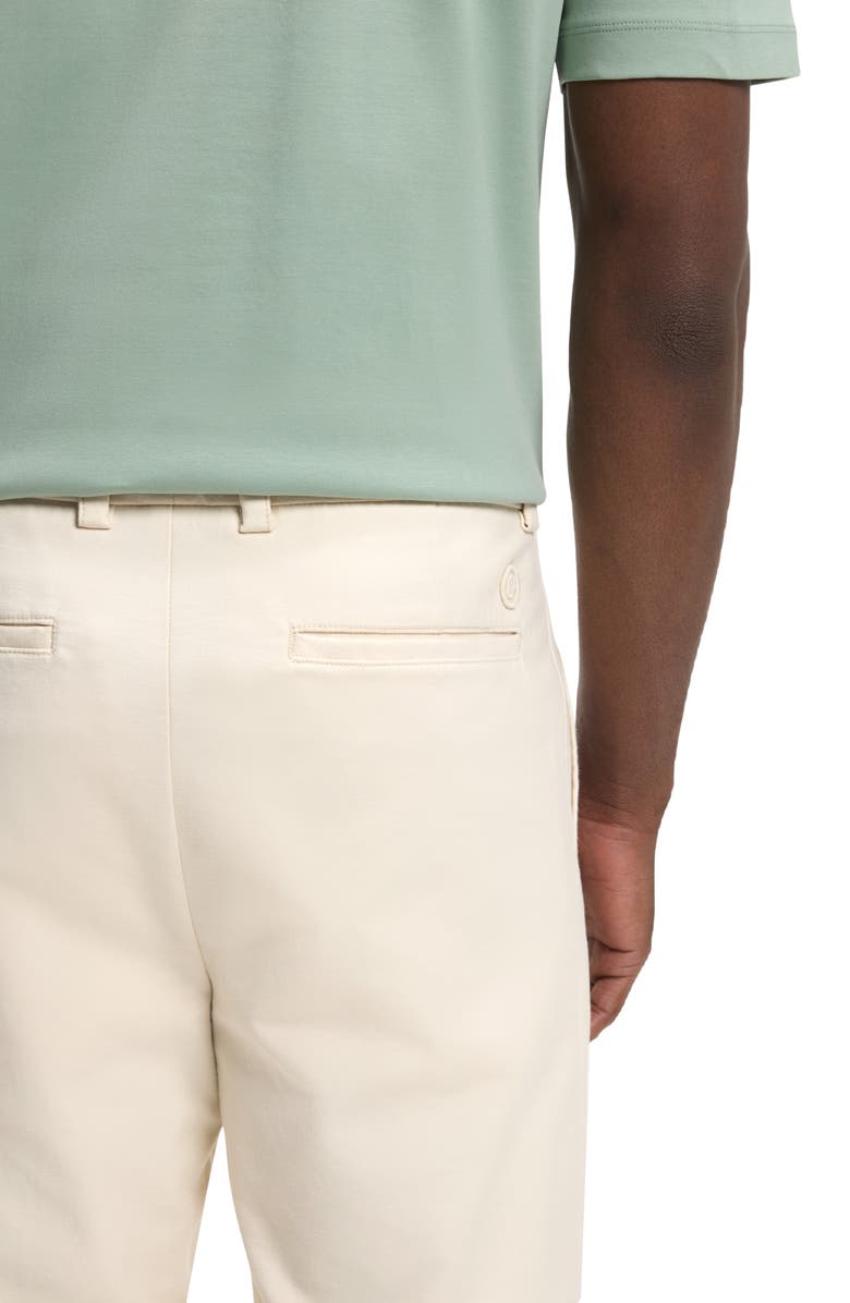 BOSS Kane Flat Front Straight Leg Pants, Alternate, color, Open White