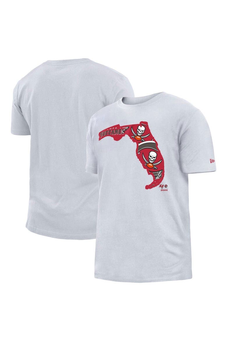 Men's New Era White Tampa Bay Buccaneers Gameday State T-Shirt, Main, color, White