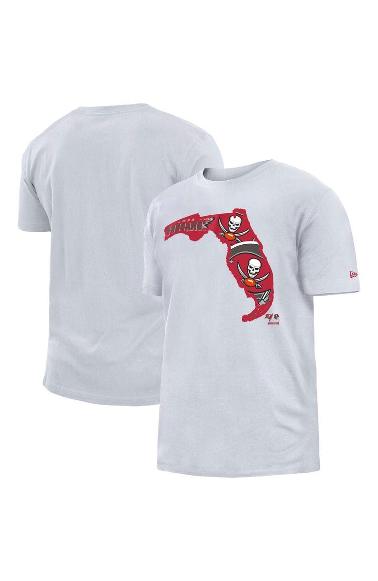 New Era Men's New Era White Tampa Bay Buccaneers Gameday State T-Shirt, Main, color, 