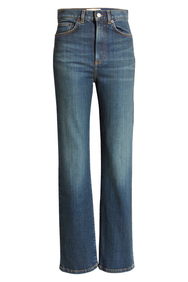 Eiffel High Waist Bootcut Jeans, Alternate, color, DARK VINTAGE