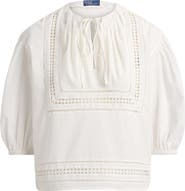 Polo Ralph Lauren Lace Tie Cotton Shirt