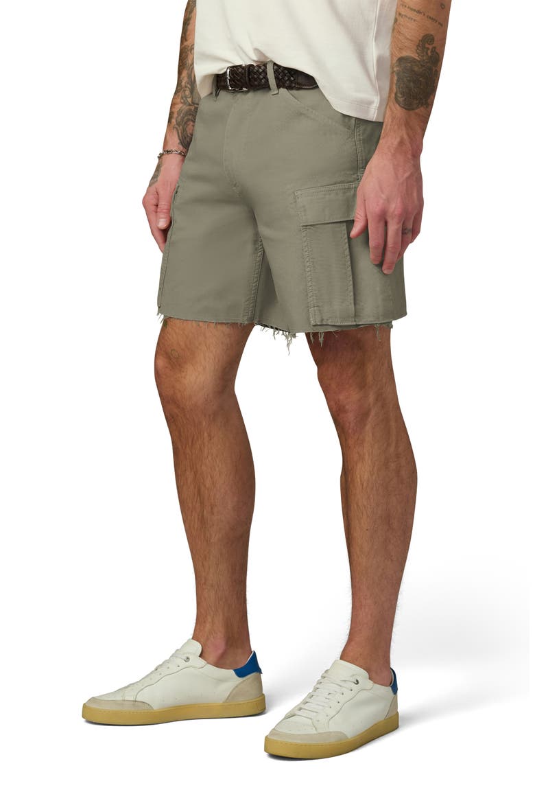 McArthur Raw Hem Cargo Shorts, Alternate, color, SEAGRASS