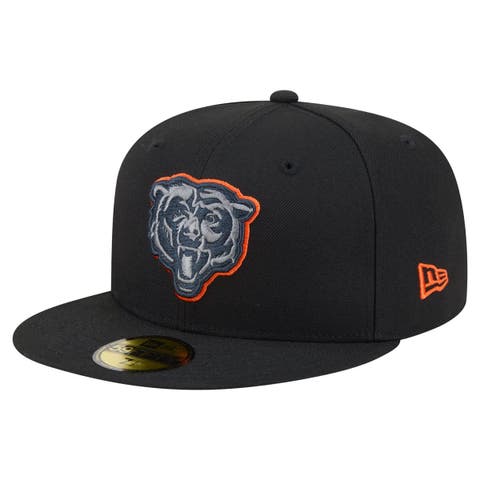 Men's New Era  Black Chicago Bears Color Pop 59FIFTY Fitted Hat