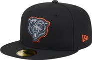 New Era Men's New Era  Black Chicago Bears Color Pop 59FIFTY Fitted Hat