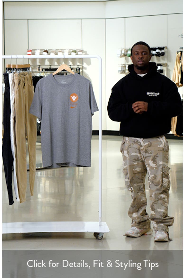 Men's Nike Heather Gray Texas Longhorns Retro Tri-Blend T-Shirt video