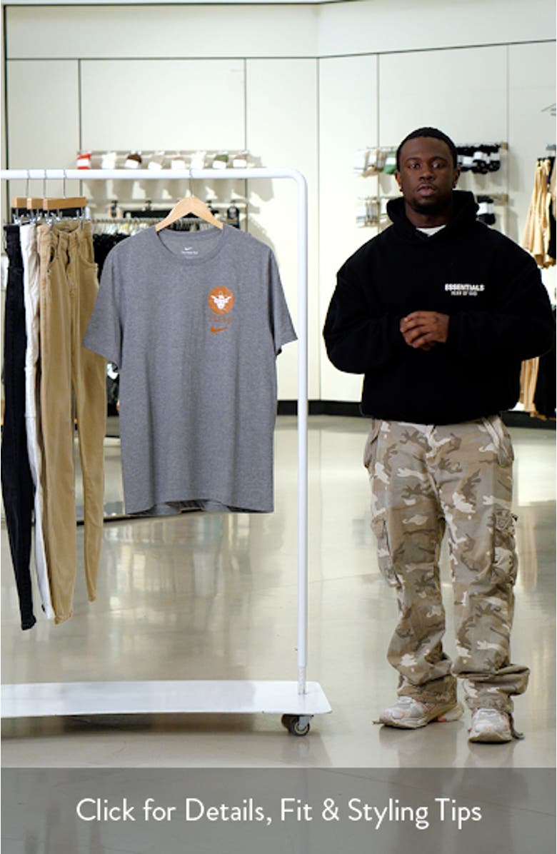 Men's Nike Heather Gray Texas Longhorns Retro Tri-Blend T-Shirt, sales video thumbnail