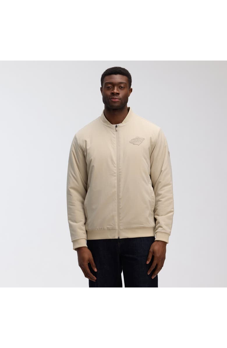 FANATICS Men's Fanatics Tan Minnesota Wild Authentic Pro Road Lightweight Full-Zip Bomber Jacket, Main, color, Tan