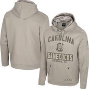 COLOSSEUM Men's Colosseum Oatmeal South Carolina Gamecocks Big & Tall Operation Hat Trick Battalion Hoodie Sweatshirt