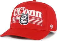 '47 Men's '47  Red UConn Huskies Script Fade Hitch Adjustable Hat