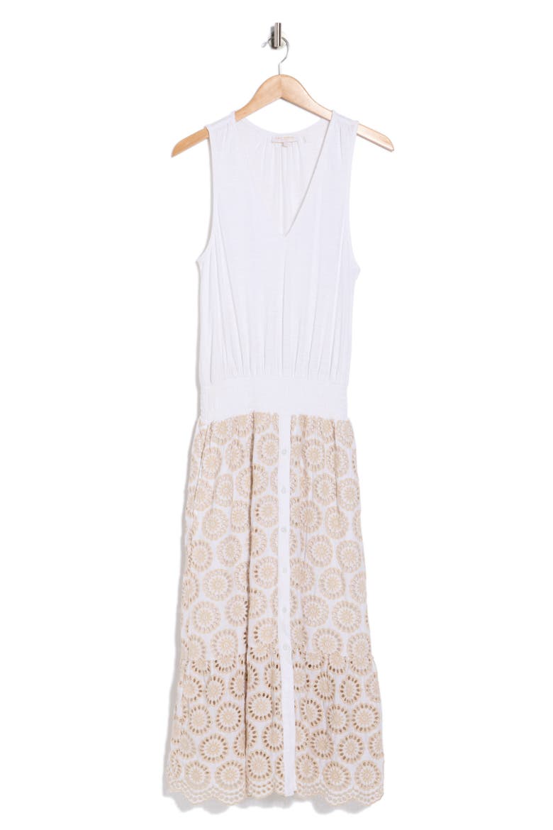 Avril Maxi Dress, Alternate, color, IVORY SLUB EYELET