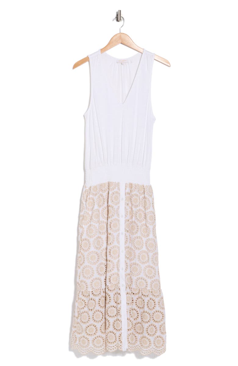 Ramy Brook Avril Maxi Dress, Main, color, Ivory Slub Eyelet