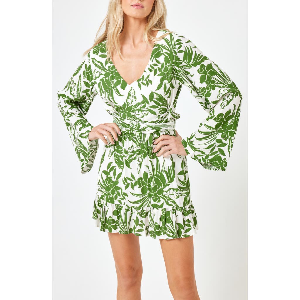 L*SPACE LSPACE GENEVA LONG SLEEVE COVER-UP DRESS