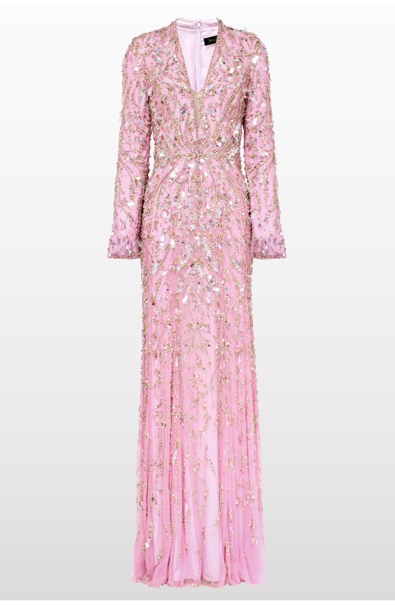 Jenny Packham Kaia Gown, Main, color, Parma Violet