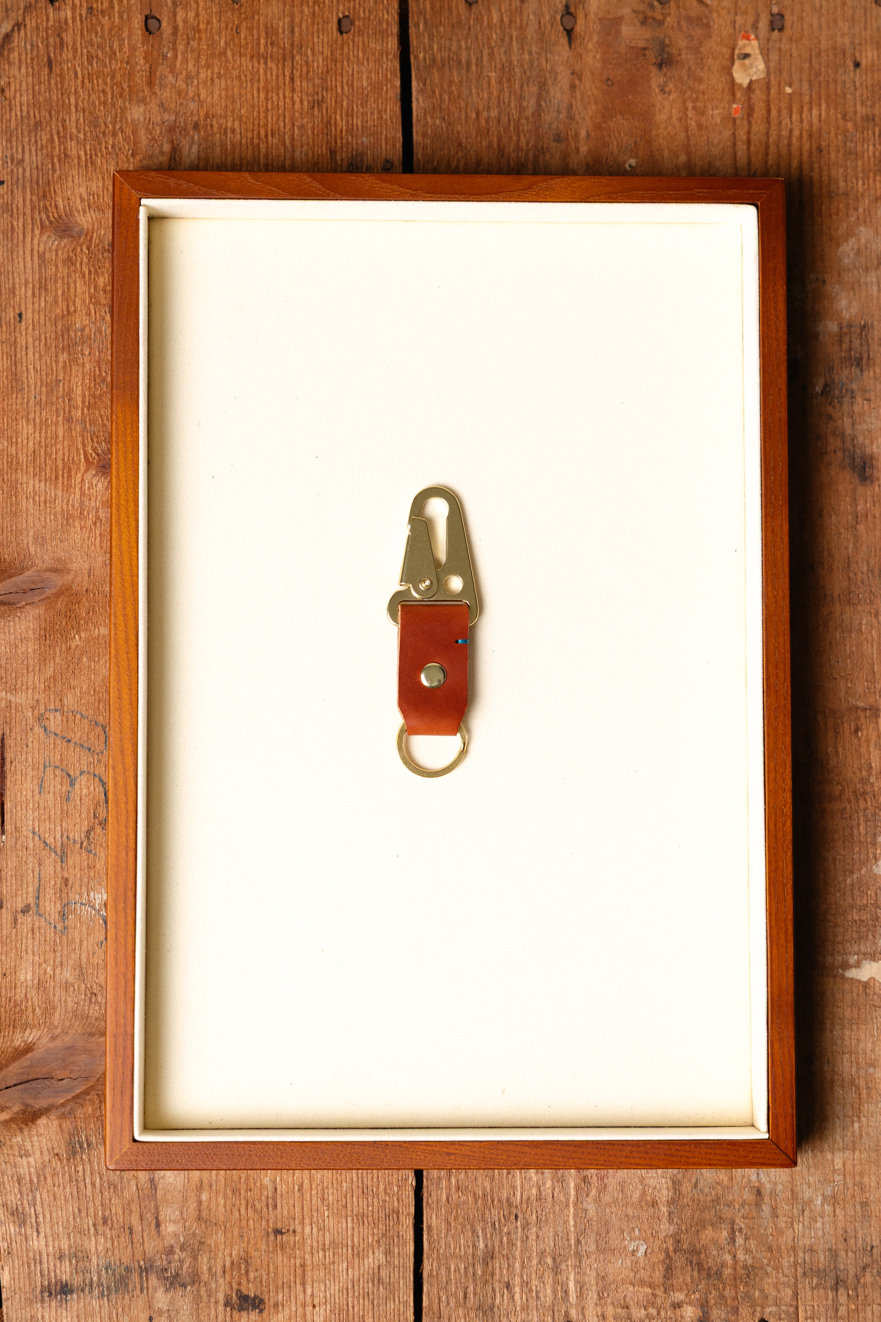 Bluebonnet The Companion Key Tag, Alternate, color, English Tan