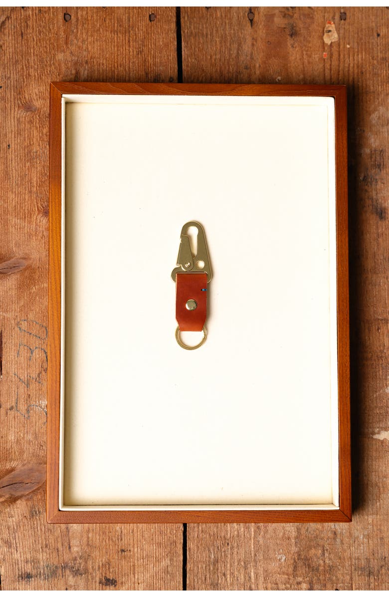 Bluebonnet The Companion Key Tag, Alternate, color, English Tan