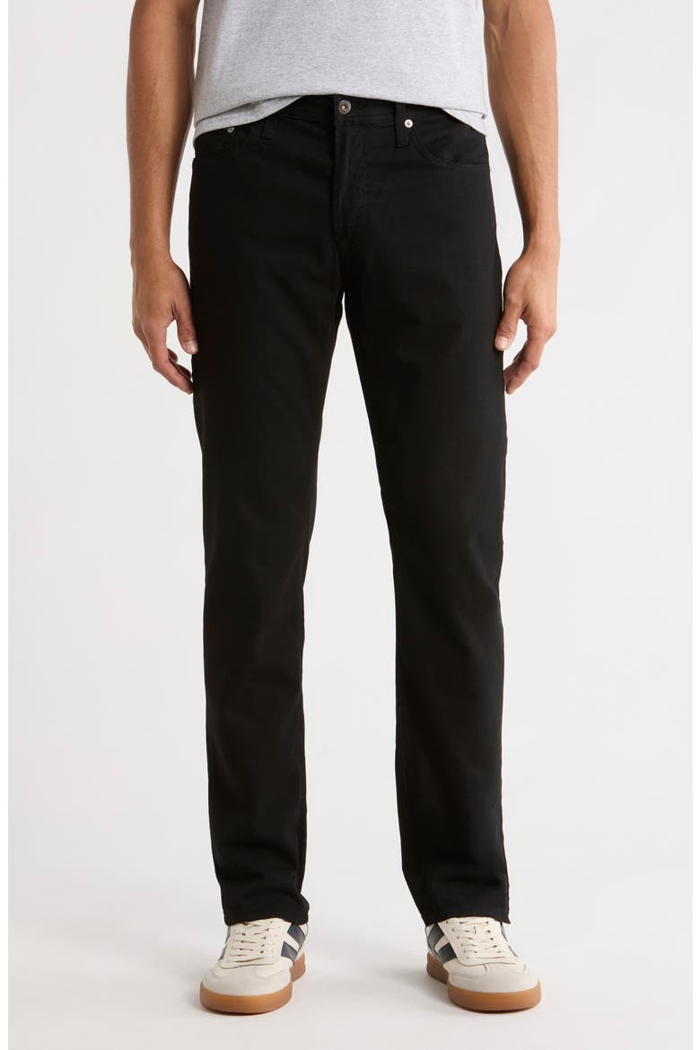 Tellis Modern Slim Fit Plaid Pants, Main, color, TRUE BLACK