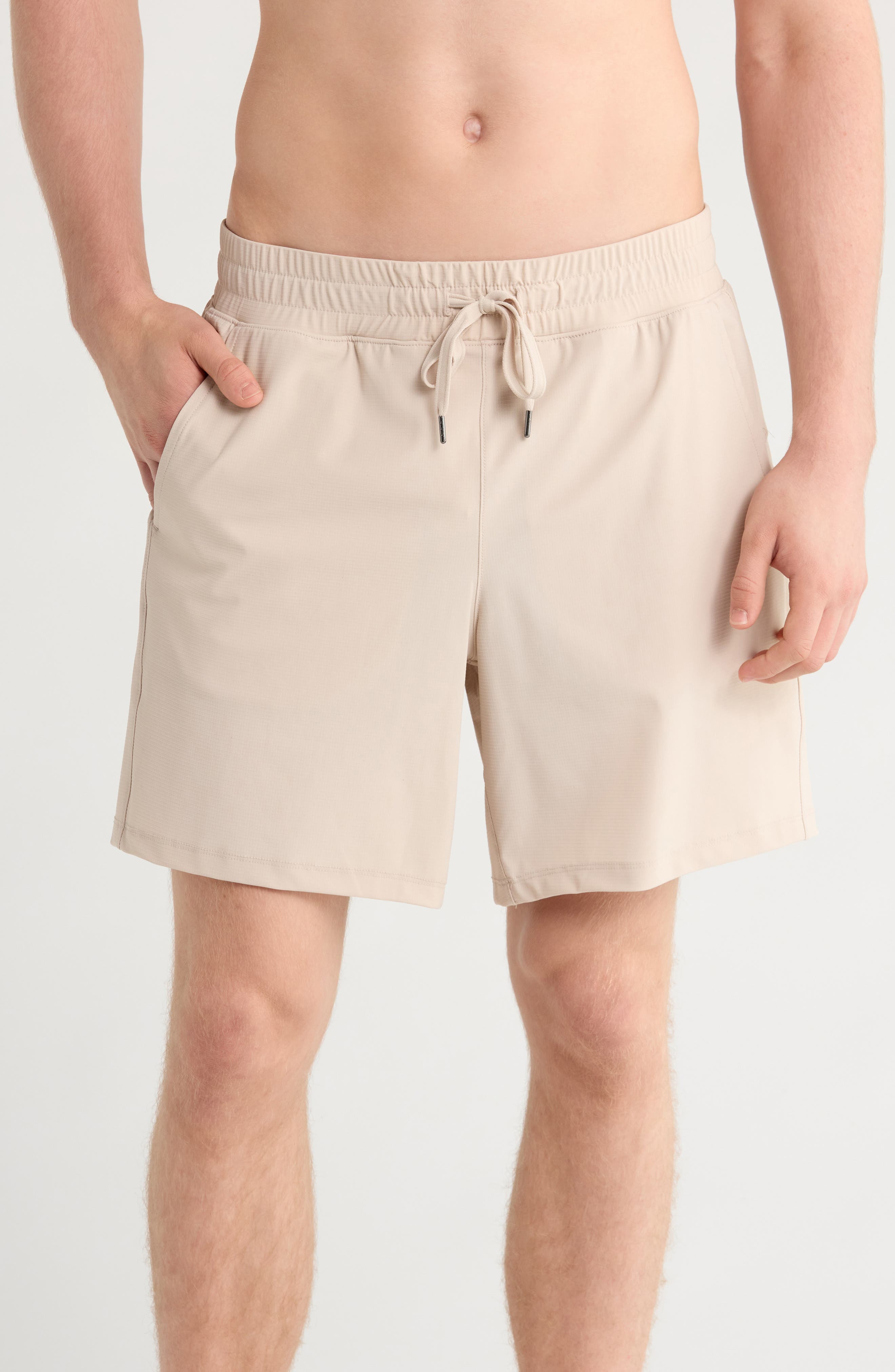 90 DEGREE BY REFLEX Warp Waffle Knit Active Shorts