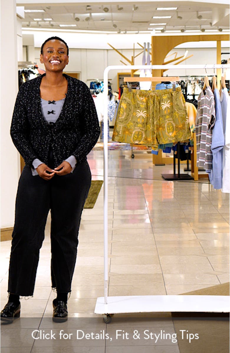 Wanderer Print Drawstring Shorts, sales video thumbnail