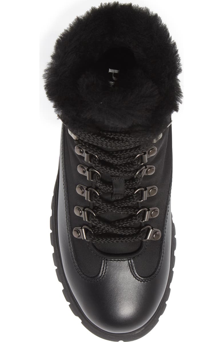 Prada Brixxen Genuine Shearling Hiker Boot, Alternate, color,