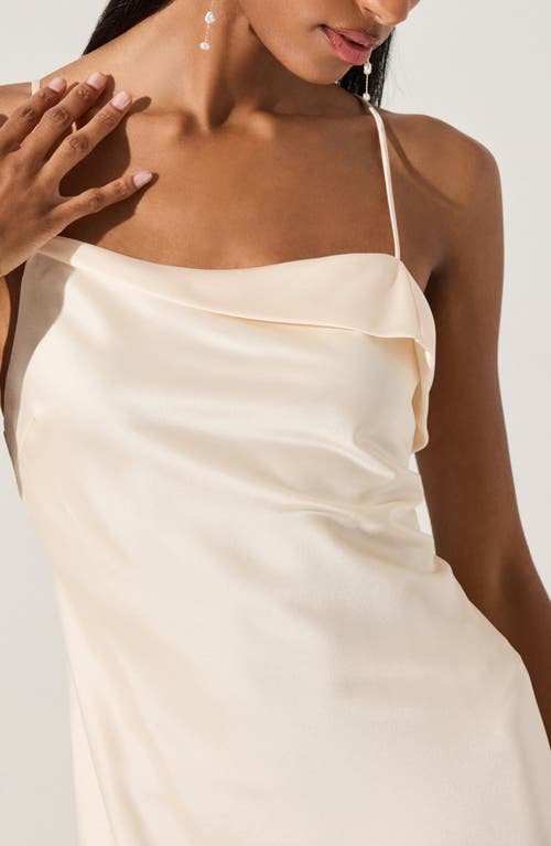 Astr The Label Cowl Neck Slipdress In Ivory