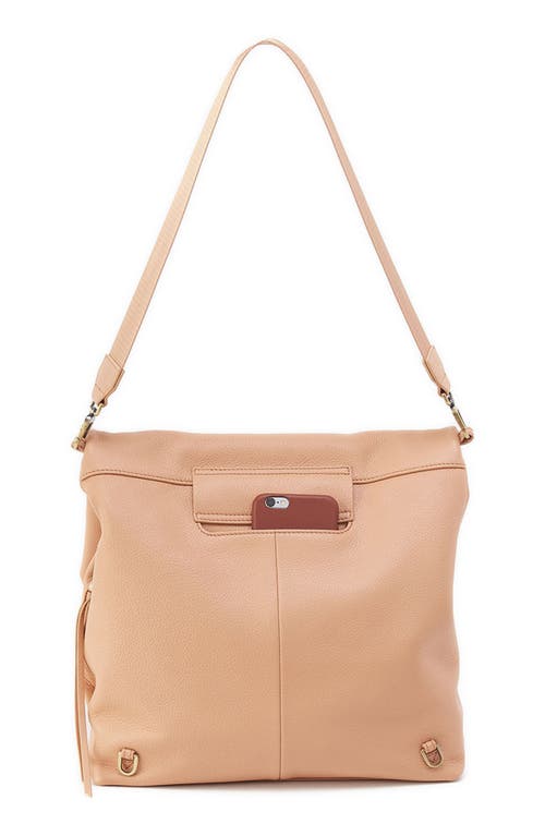 Hobo Grant Convertible Leather Backpack In Porcini