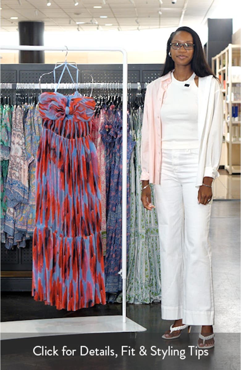 Bow Front Strapless Maxi Dress, sales video thumbnail