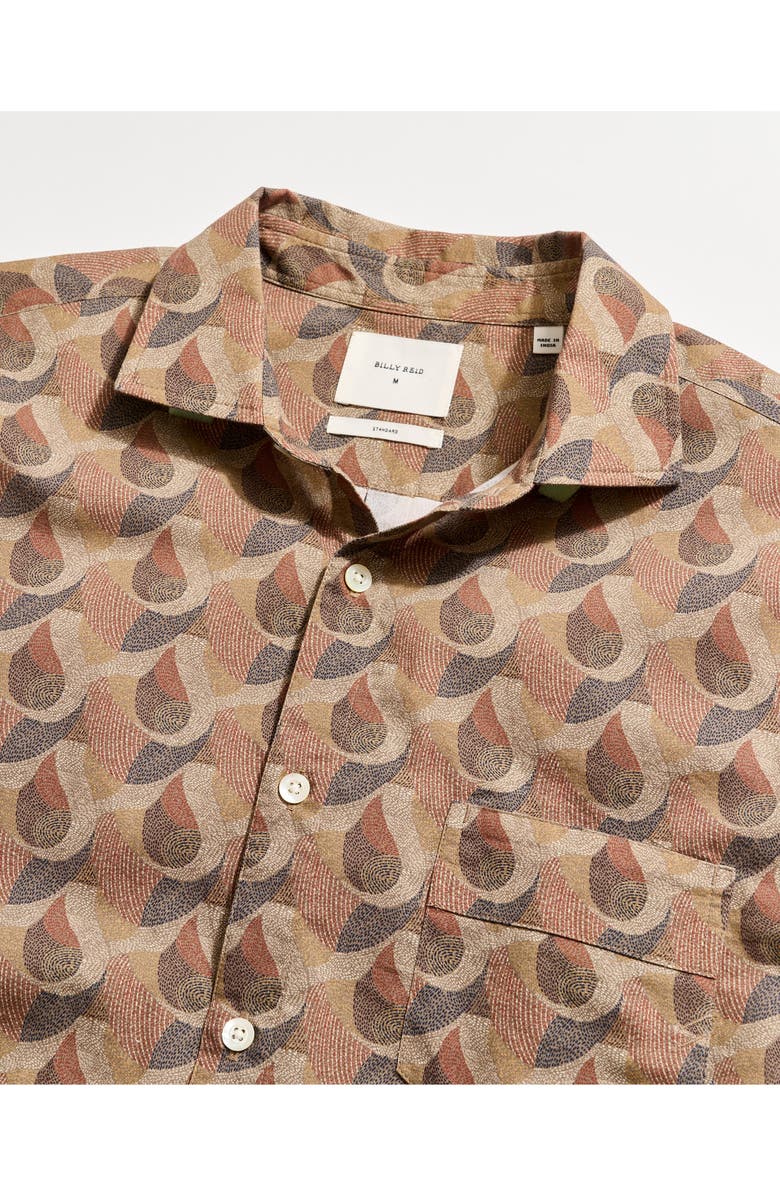 Billy Reid Pickwick Flow Button-Up Shirt, Alternate, color, Beige Multi