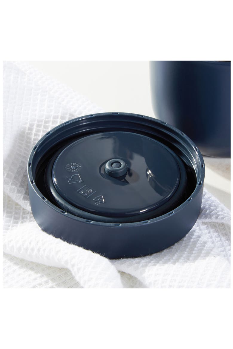 Nommie 3-Piece Stainless Steel Food Container Set, Alternate, color, NAVY