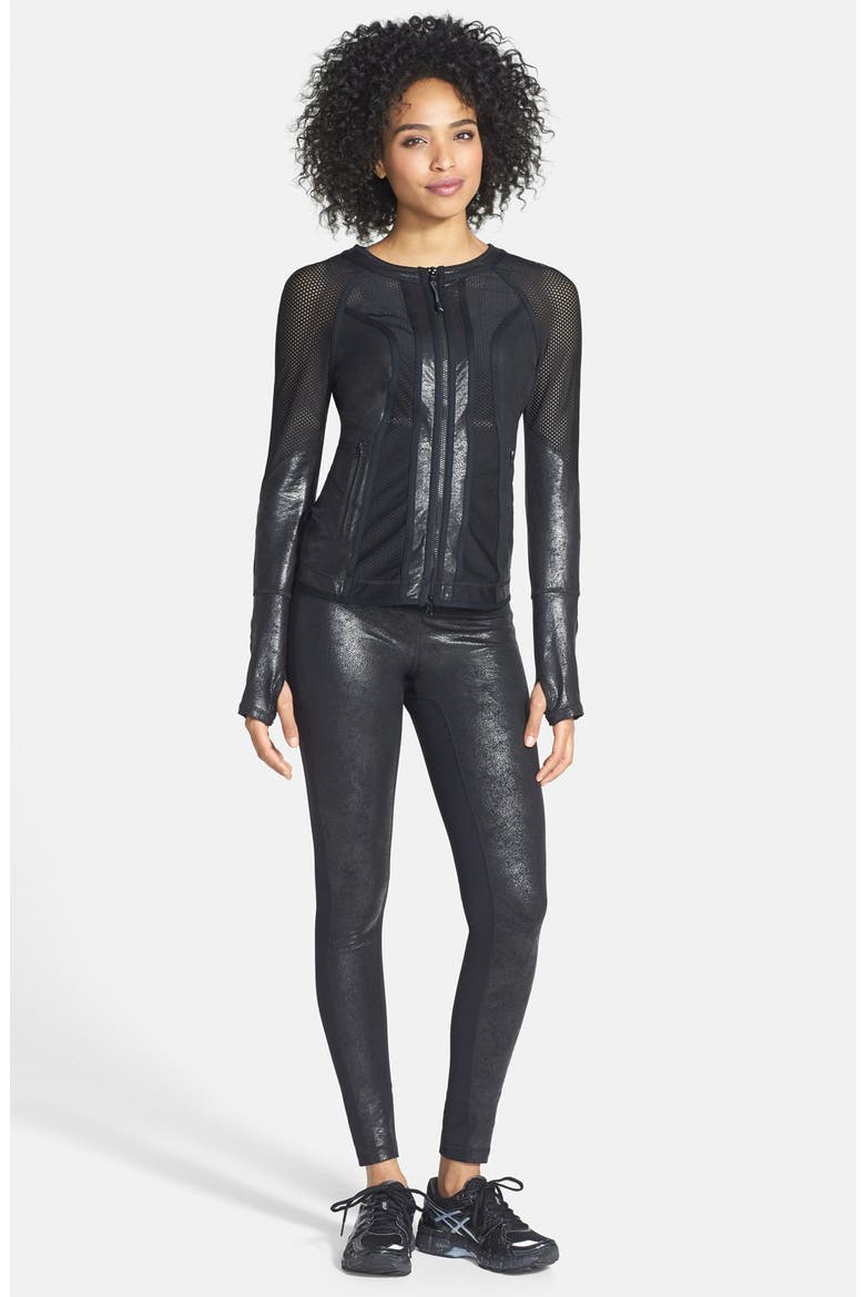 'Live In - Power Play' Leggings, Alternate, color, BLACK